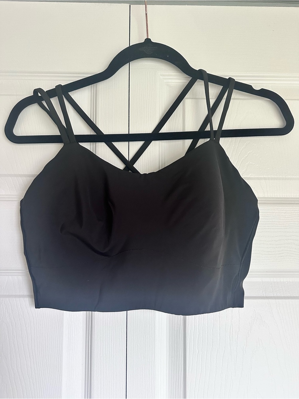 Black Lululemon Strappy Crop Top